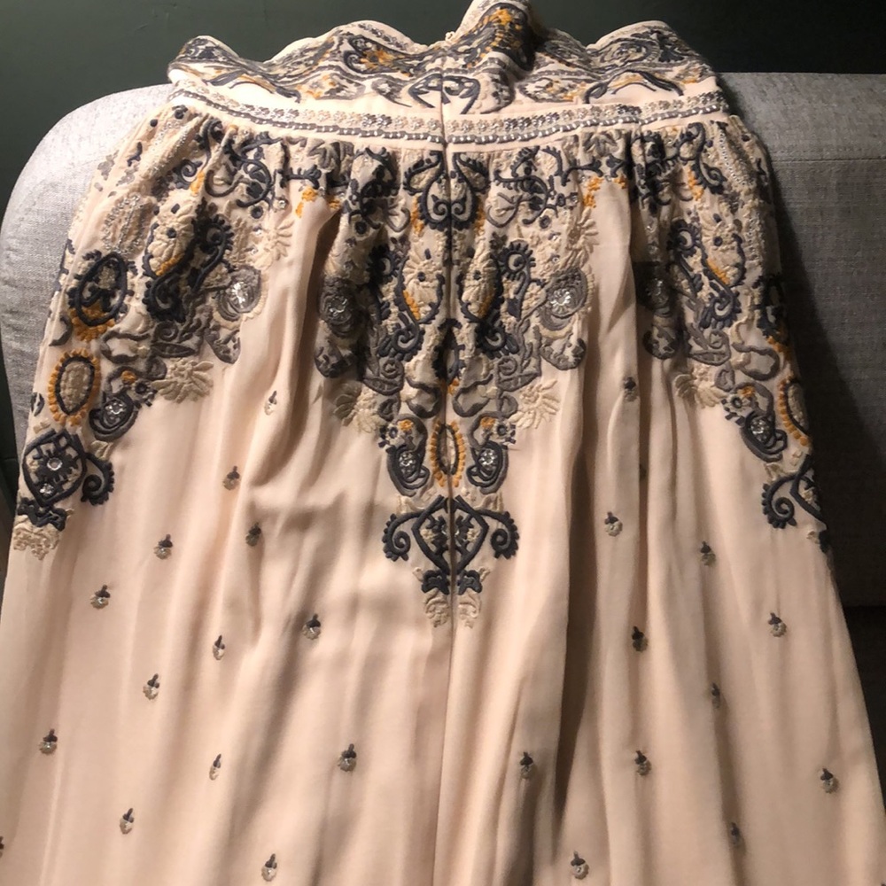 Altar'd State Cream and Gray Maxi Dress - Picture 4 of 4